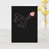 Liebe Herzsoccer Valentine Gift Liebhaber Karte (Gelbe Blume)