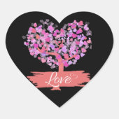 Liebe Herzsticker Herz-Aufkleber (Vorderseite)