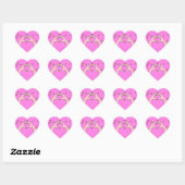 Liebe Herzsticker Herz-Aufkleber (Blatt)