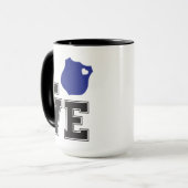 Liebe Herzstück Abzeichen Polizeiunterstützung Tasse (Vorderseite Links)