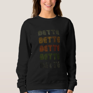 Liebe Herzstück Bette GrungeVintage Stil Schwarzer Sweatshirt