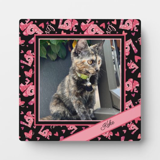 Liebe Herzstück Foto Fotoplatte (Vorderseite)