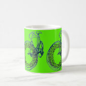 Liebe Herzstück Portland Fahrrad Kaffee Tasse (VorderseiteRechts)