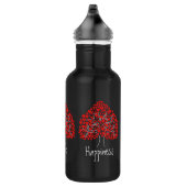Liebe Herzstück Schwarze Flasche Trinkflasche (Rechts)