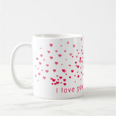 Liebe Herzt Valentine Personalisiert Custom Kaffeetasse (Links)