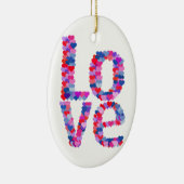 LIEBE Herztext Ornament (Rechts)