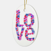 LIEBE Herztext Ornament (Links)