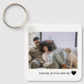 Liebe Herztext und 2 Fotografien Schlüsselanhänger (Vorderseite)