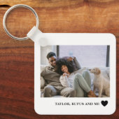 Liebe Herztext und 2 Fotografien Schlüsselanhänger (Vorderseite)