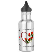 Liebe Herzvalentin Kunst Edelstahlflasche (Links)