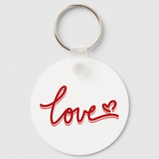 Liebe Herzvalentine Schlüsselanhänger (Vorderseite)