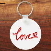 Liebe Herzvalentine Schlüsselanhänger (Vorderseite)