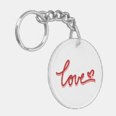 Liebe Herzvalentine Schlüsselanhänger (Vorderseite links)