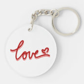 Liebe Herzvalentine Schlüsselanhänger (Rückseite)
