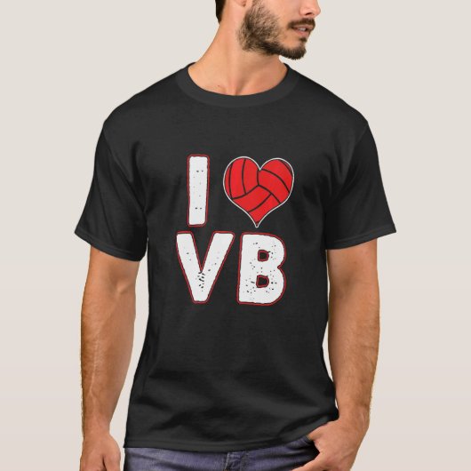 Liebe Herzvolleyball Ball Sports Coach Tee (Vorderseite)