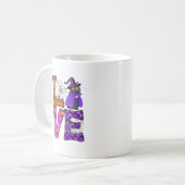 Liebe - Hexenkatze Kaffeetasse (Vorderseite Links)