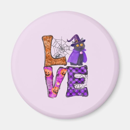 Liebe - Hexenkatze Magnet (Vorne)