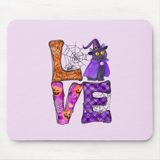 Liebe - Hexenkatze Mousepad (Vorne)