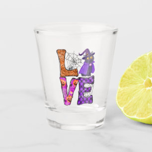 Liebe - Hexenkatze Schnapsglas