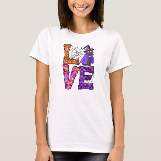Liebe - Hexenkatze T-Shirt (Vorderseite)