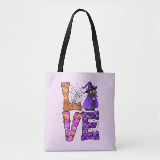 Liebe - Hexenkatze Tasche (Vorderseite)