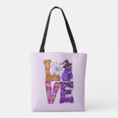 Liebe - Hexenkatze Tasche (Rückseite)