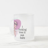 Liebe hier draußen mattglastasse (Vorderseite Links)