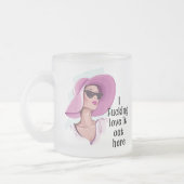 Liebe hier draußen mattglastasse (Links)