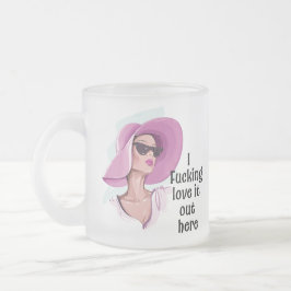 Liebe hier draußen mattglastasse