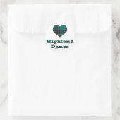 Liebe Highland Dance Runder Aufkleber (Tasche)