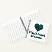 Liebe Highland Dance (Tartan auf der Rückseite) Notizblock (Innenseite)