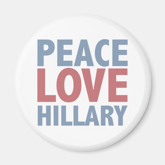 Liebe Hillary Magnet (Vorne)