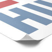 Liebe Hillary Poster (Ecke)