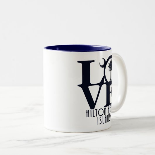 LIEBE Hilton Head Island 11oz Zweifarbige Tasse (VorderseiteRechts)