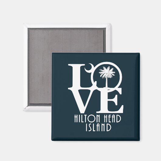 LIEBE Hilton Head Island Magnet (Vorderseite/Rückseite)