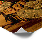 Liebe Hinweis auf die Mauer Militär Vermisst Sie Poster (Ecke)