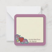 Liebe Hinweis: Doodles für Musikliebhaber Pink Mitteilungskarte (Vorderseite)