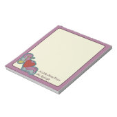 Liebe Hinweis: Doodles für Musikliebhaber Pink Notizblock (Rotiert)