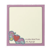 Liebe Hinweis: Doodles für Musikliebhaber Pink Notizblock (Vorderseite)