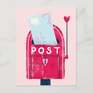 Liebe Hinweis Postfach Postkarte
