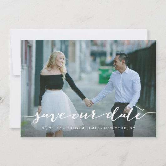 Liebe Hinweis Save the Date Overlay (Vorderseite)