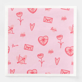 Liebe Hinweise & Sweet Leckereien Valentine Serviette
