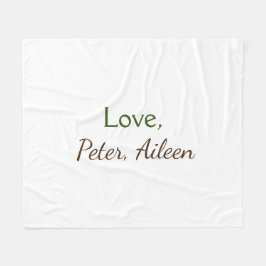 Liebe hinzufügen Namen einfache, editierbare Text  Fleecedecke