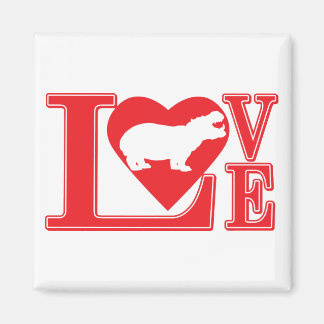 Liebe HIPPO Magnet