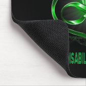 Liebe Hirnbehinderung Bewusstsein Herz Mousepad (Ecke)