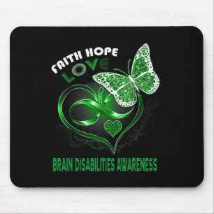 Liebe Hirnbehinderung Bewusstsein Herz Mousepad