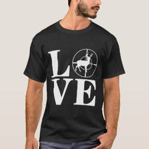 Liebe Hirsch Jagd Gejagte Funny Bow Rifle Hirsche  T-Shirt