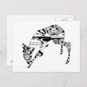 Liebe Hirsch Postkarte (Vorne/Hinten)