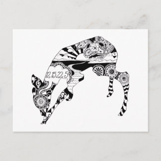 Liebe Hirsch Postkarte