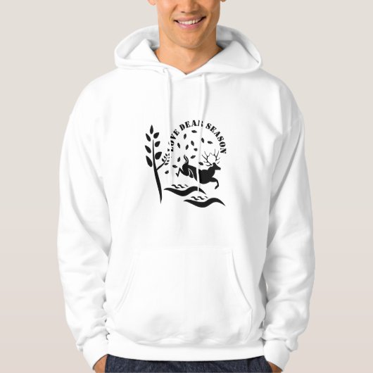 Liebe Hirsche Jahreszeit Hoodie (Vorderseite)